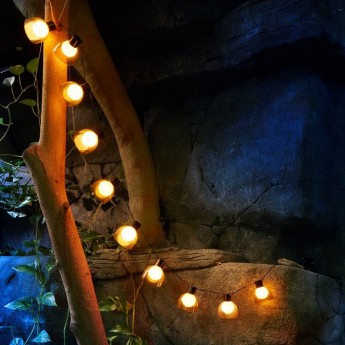 Гирлянда садовая REXANT ЛОНДОН ЭББИ, 335 см, 3000К, встроенный аккумулятор, солнечная панель