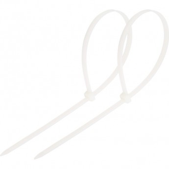 Хомут-стяжка кабельная REXANT нейлоновая 450x4,8мм, белая (100 шт/уп)