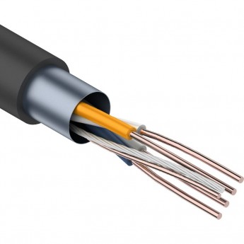 Кабель витая пара REXANT F/UTP, CAT 5e, PE, 2PR, 24AWG, OUTDOOR, SOLID, черный, 305 м