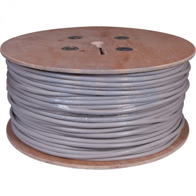 Кабель витая пара REXANT U/UTP, CAT 5, PVC, 25PR, 24AWG, INDOOR, SOLID, серый, 305 м 01-1013