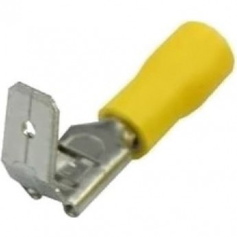 Клемма плоская REXANT РПИ-О 6.0-(6.3) 6.6 мм + 6.3 мм 4-6 мм² изолированная