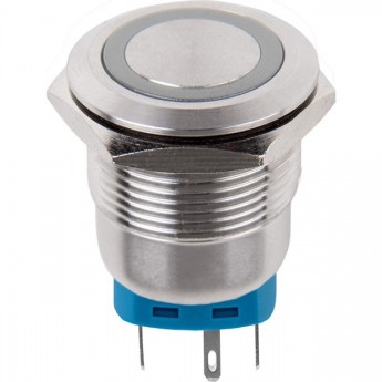 Кнопка антивандальная REXANT 22 б/фикс подсветка зеленая