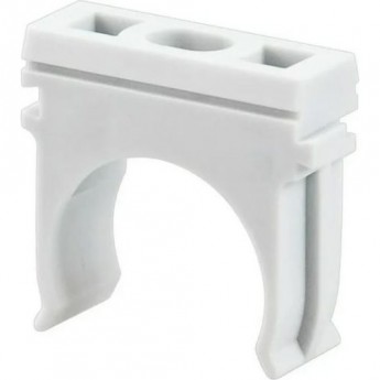 Крепеж-клипса REXANT 25 мм для труб серая, 100 шт.