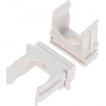Крепёж-клипса REXANT для труб ø20 мм, белая (100 шт/уп)