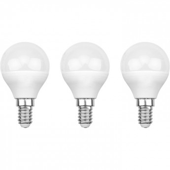 Лампа светодиодная REXANT GL 9.5 Вт E14 2700 K, 3 шт.