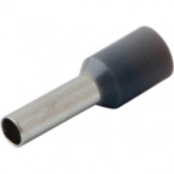 Наконечник штыревой REXANT F-9 мм 4 мм² втулочный изолированный серый