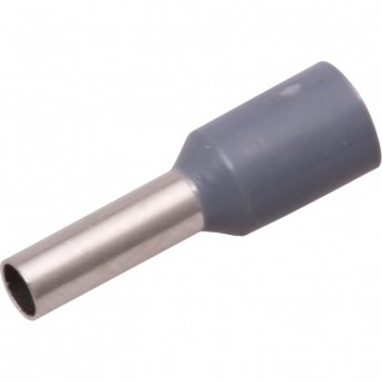Наконечник штыревой REXANT втулочный изолированный F-18 мм 4 мм² (НШВи 4.0-18) серый