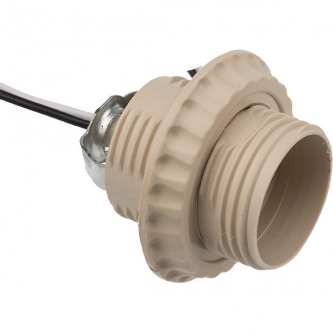 Патрон E27 REXANT с проводом 20 см белый 11-8875