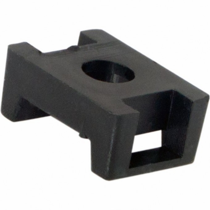 Площадка REXANT ПС-2 для крепления стяжки 22х16 мм черная, 100 шт. 07-2103