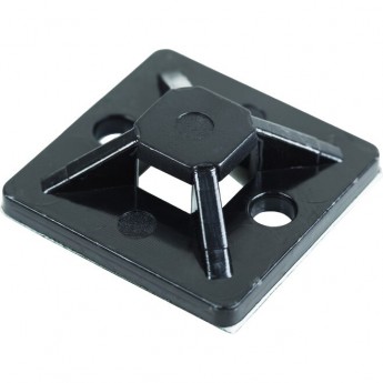 Площадка самоклеящаяся REXANT 20х20 мм, черная, упаковка 100 шт.