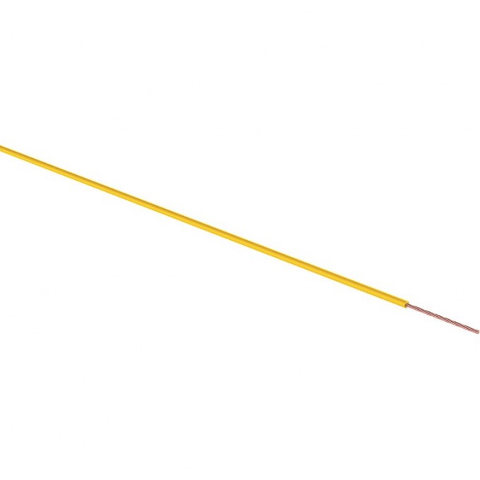 Провод ПГВА REXANT 1х0.50 мм² желтый 100 м 01-6512