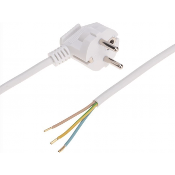 Шнур электрический REXANT с вилкой ПВС 3х1,0 мм2 5м, белый