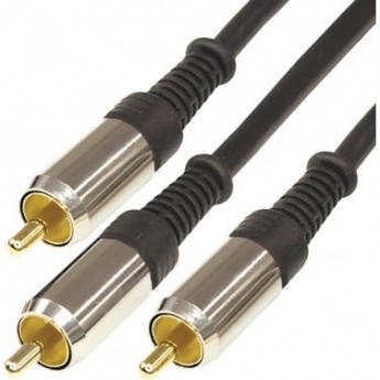 Шнур REXANT 3 RCA - 3 RCA 5 м черный gold-металл Шнур REXANT 3 RCA - 3 RCA 5 м черный gold-металл