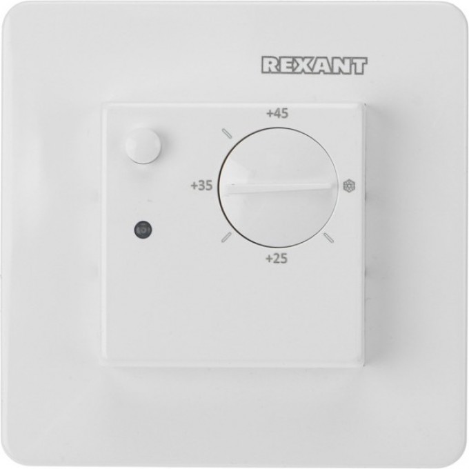 Терморегулятор механический REXANT RX-308U белый (совместим с Schneider серии Unica) 51-0823