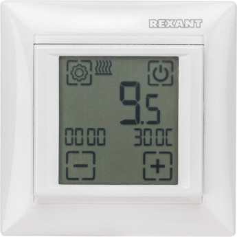 Терморегулятор сенсорный программируемый REXANT RX-421H, белый, совместим с Legrand серии Valena