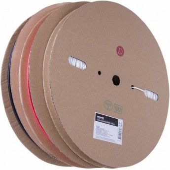 Термоусаживаемая трубка REXANT 10.0/5.0 мм черная, бухта 100 м