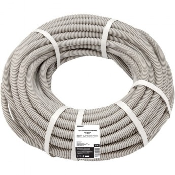 Труба гофрированная REXANT из ПВХ, с зондом, Ø25 мм Труба гофрированная REXANT из ПВХ, с зондом, Ø25 мм