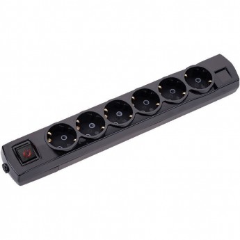 Удлинитель REXANT PREMIUM 6 гнезд, 5м, 3х1,5мм², с/з, с выключателем, черный Удлинитель REXANT PREMIUM 6 гнезд, 5м, 3х1,5мм², с/з, с выключателем, черный