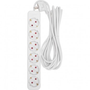 Удлинитель REXANT STANDARD 6 гнезд 5м 3х1,0мм² белый Удлинитель REXANT STANDARD 6 гнезд 5м 3х1,0мм² белый