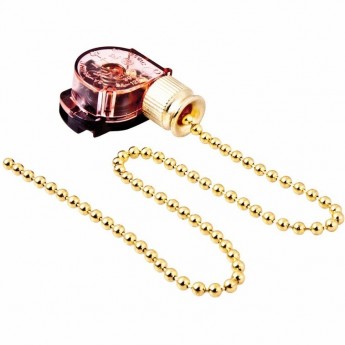 Выключатель REXANT для настенного светильника золотой